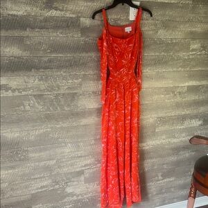 Sugarlips Orange Jumpsuit Sleeveless Spaghetti Strap